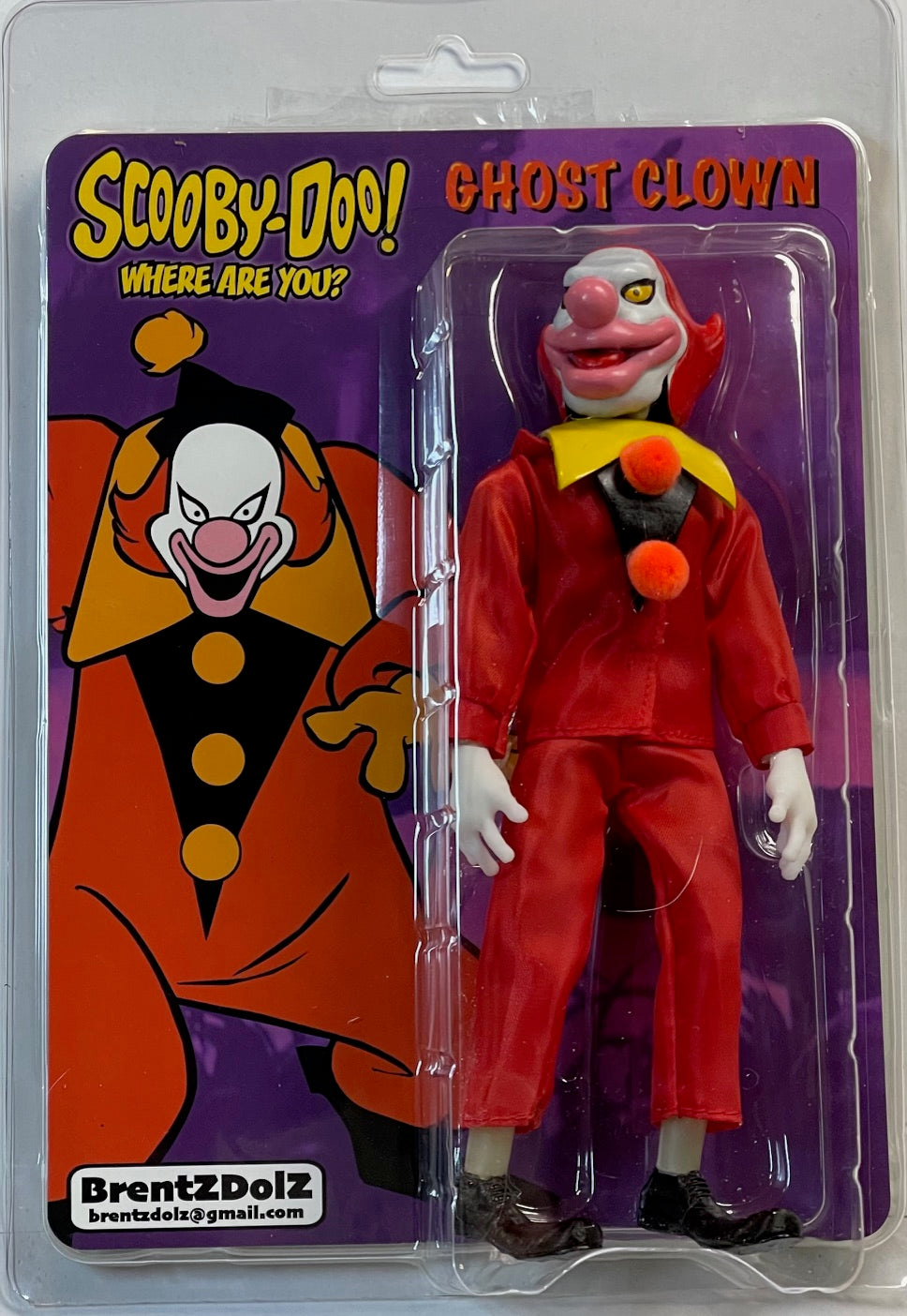 Brent Dolz Scooby-Doo - Ghost Clown 8" Action Figure