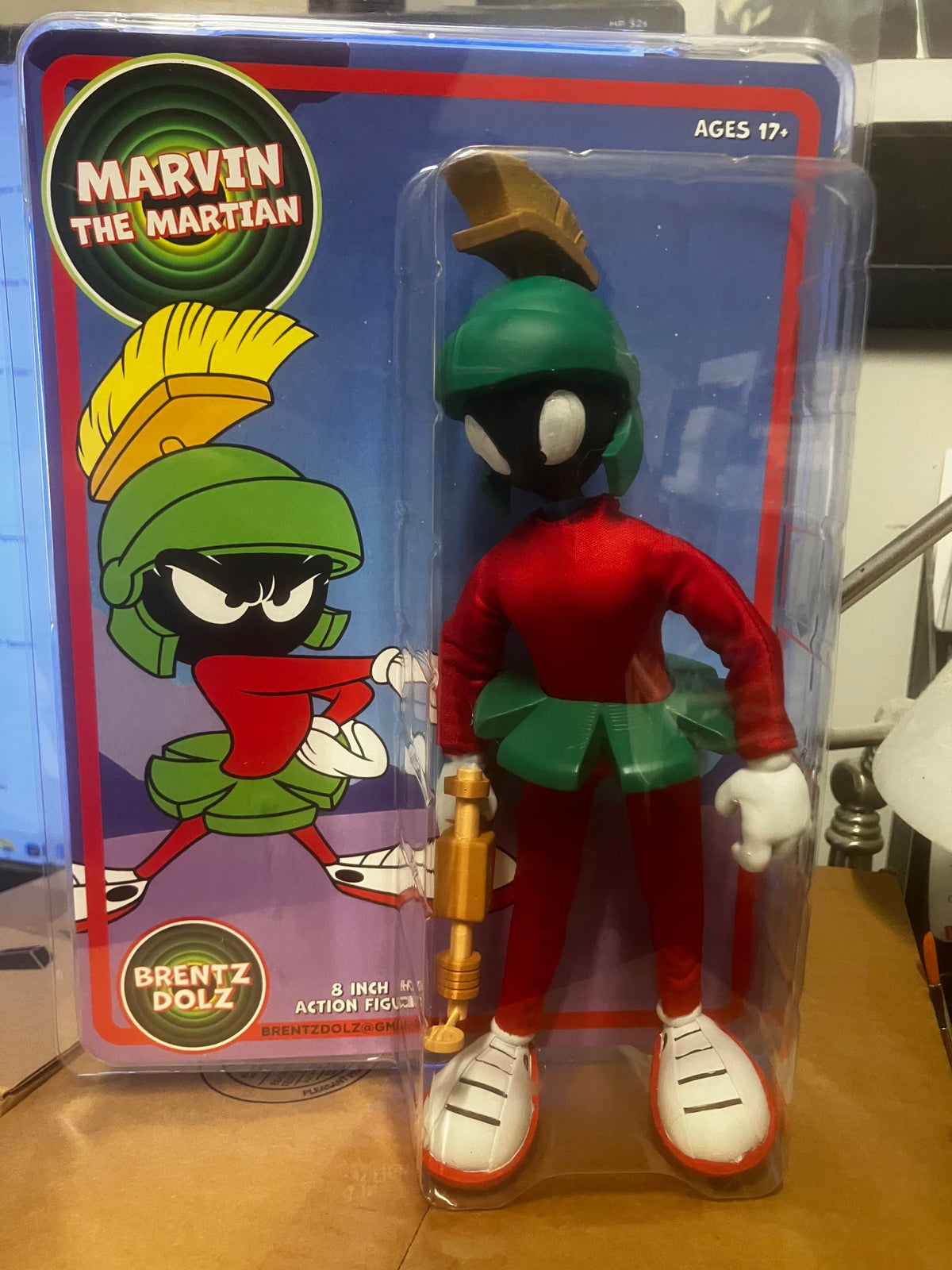 Brentz Dolz Loony Tunes - Marvin The Martian 8" Art Action Figure