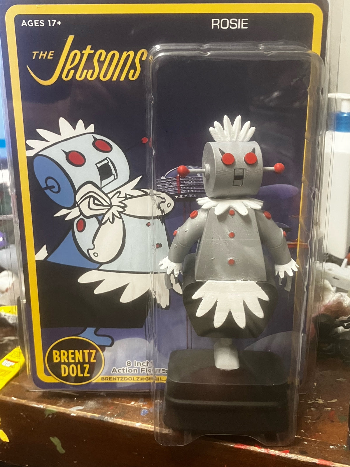 Brentz Dolz Hanna-Barbera - The Jetsons - Rosie the Robot  8" Art Action Figure