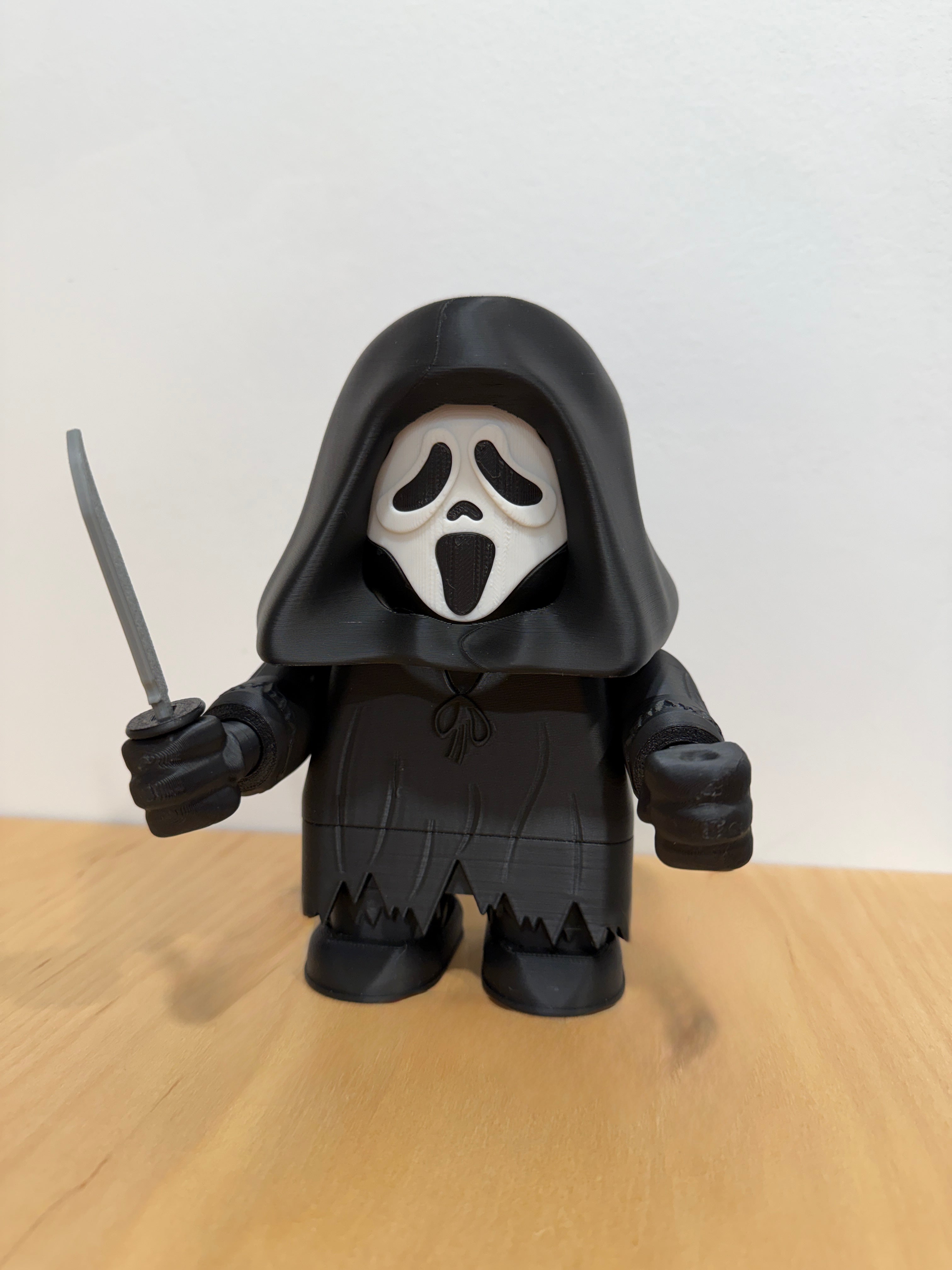 Ghostface 3D Printed Display Figure – Horror Collector Piece