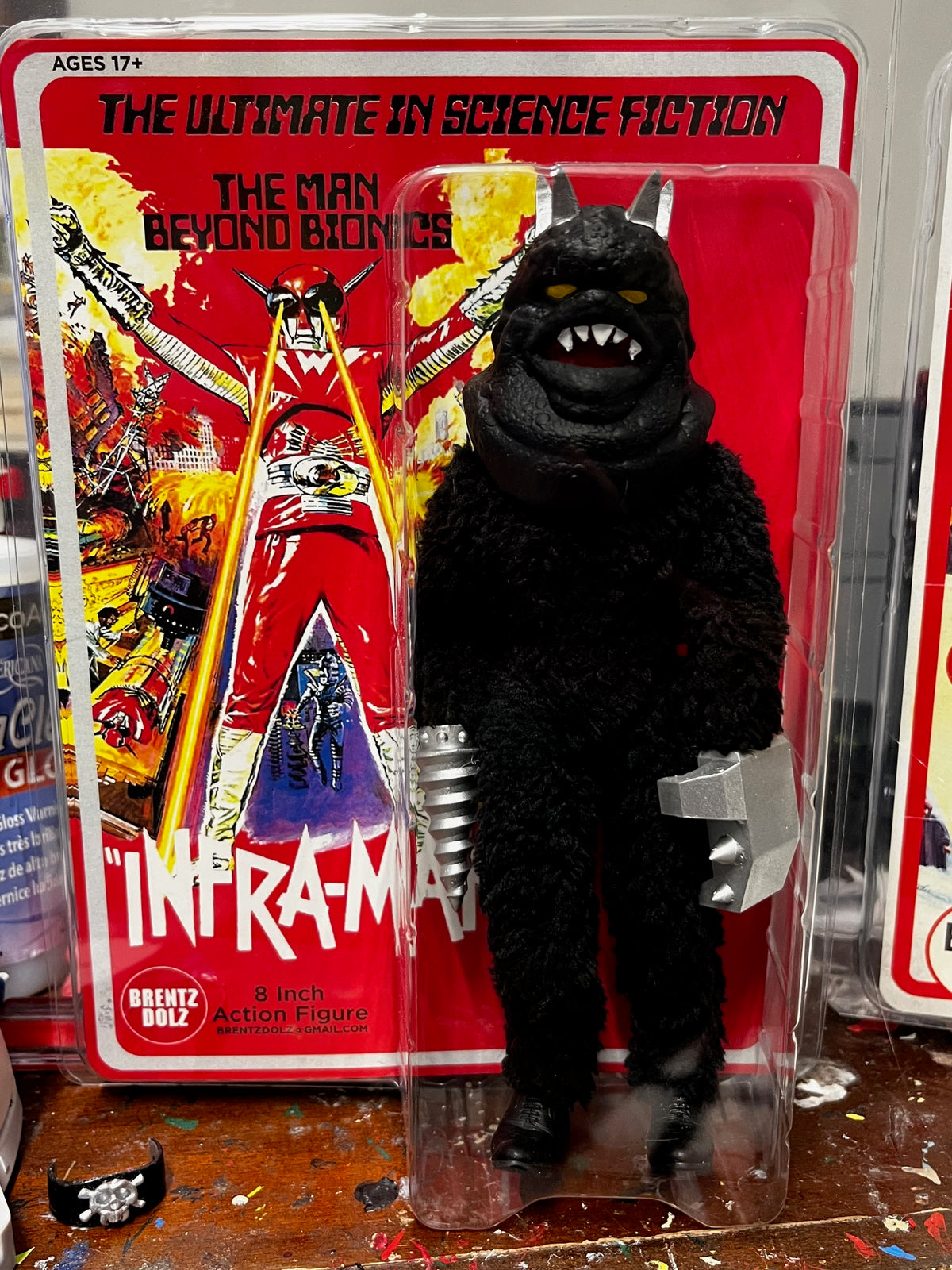 Brentz Dolz Infra-Man - Drill Monster 8" Art Action Figure