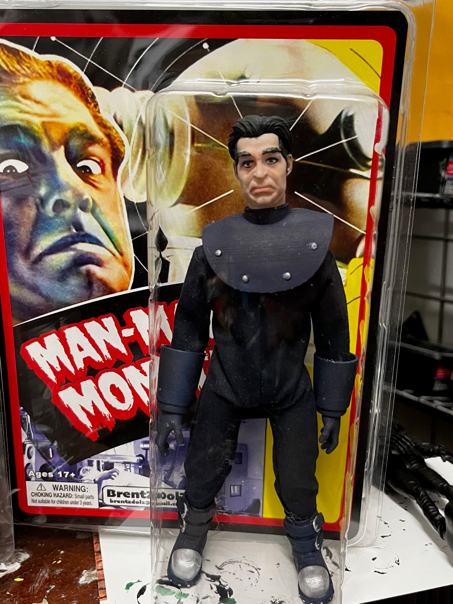 Brentz Dolz Man-Made Monster - Lon Chaney Jr (Black Version) 8" Art Action Figure