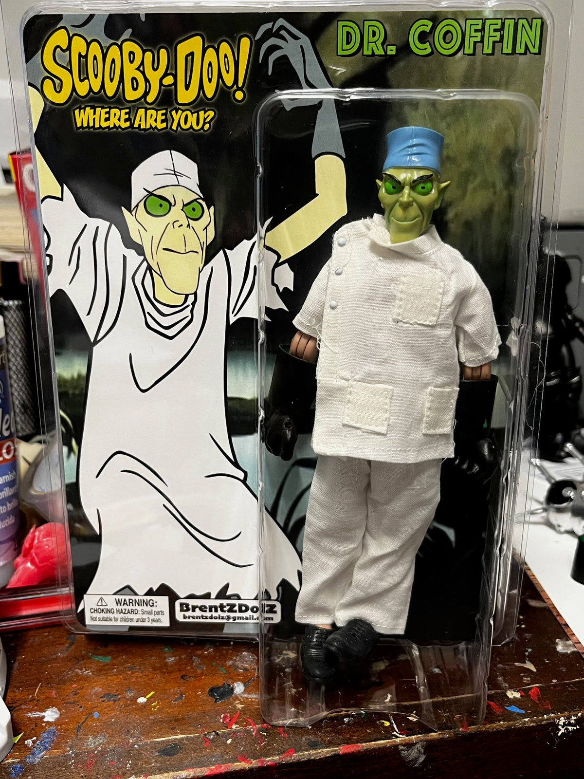 Brentz Dolz Scooby-Doo - Dr. Coffin 8" Art Action Figure