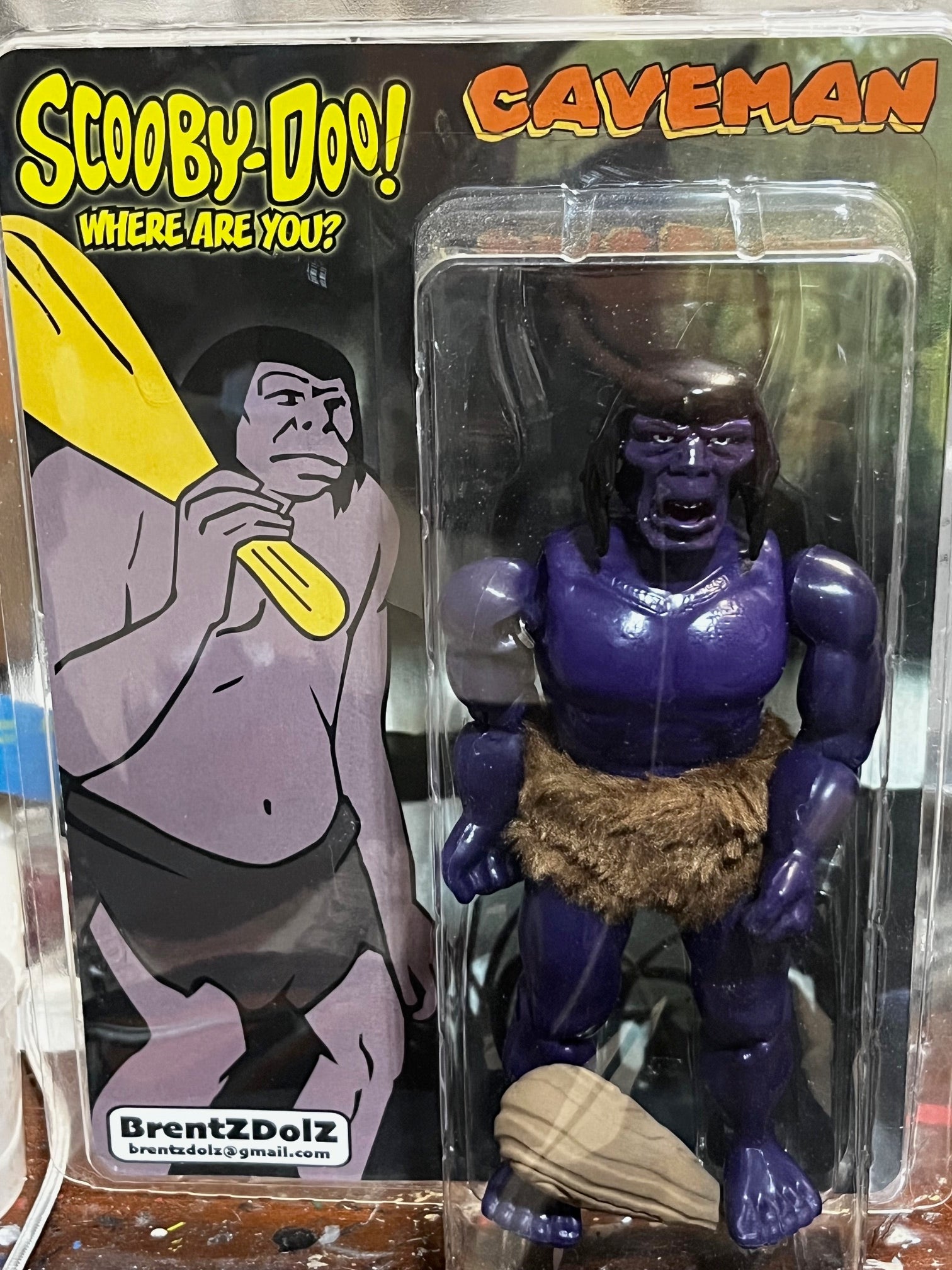 Brentz Dolz Scooby-Doo - Caveman 8" Art Action Figure
