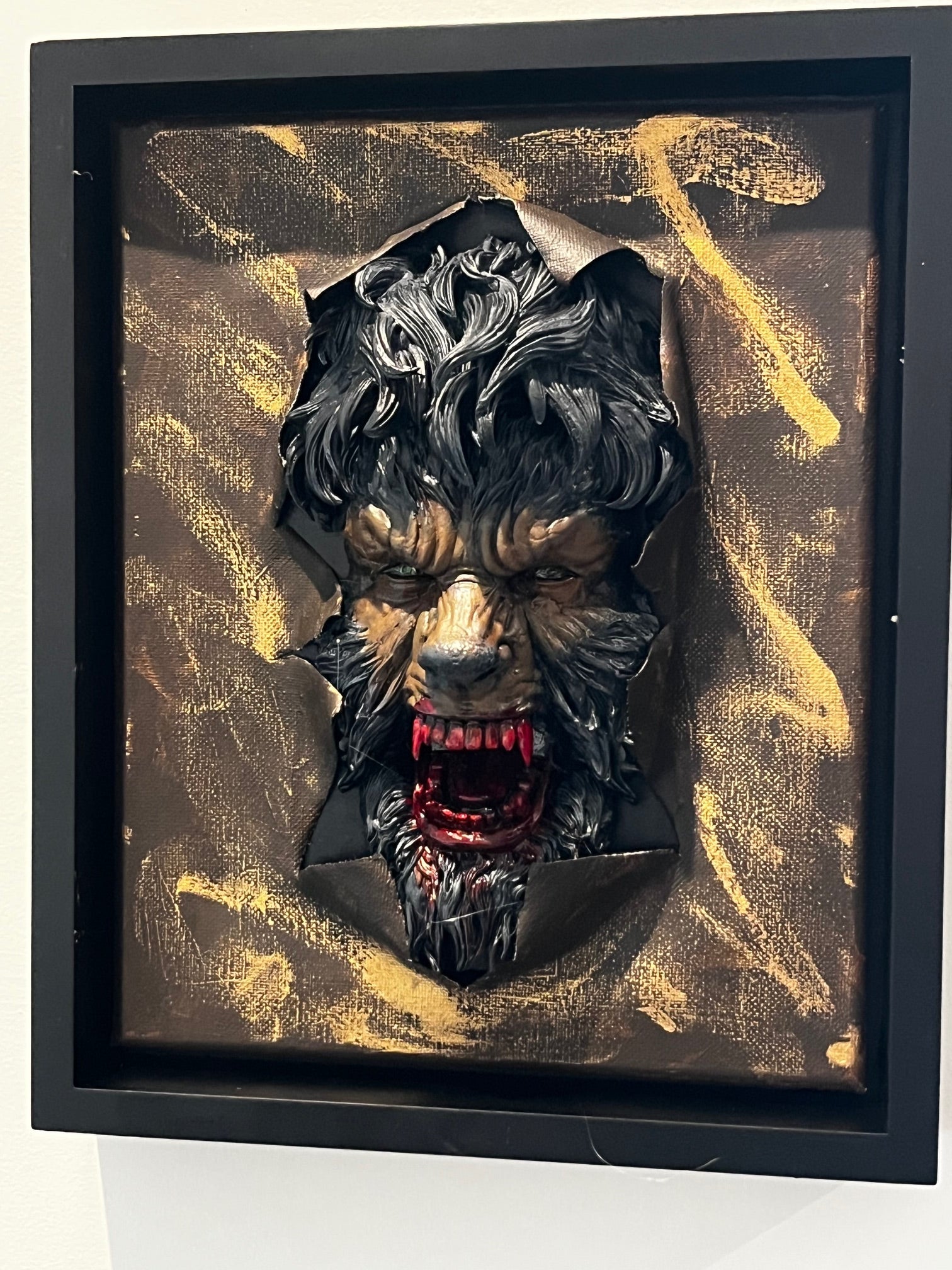 Brentz Dolz Universal Monsters: Wolfman 3D Wall Art 8x10