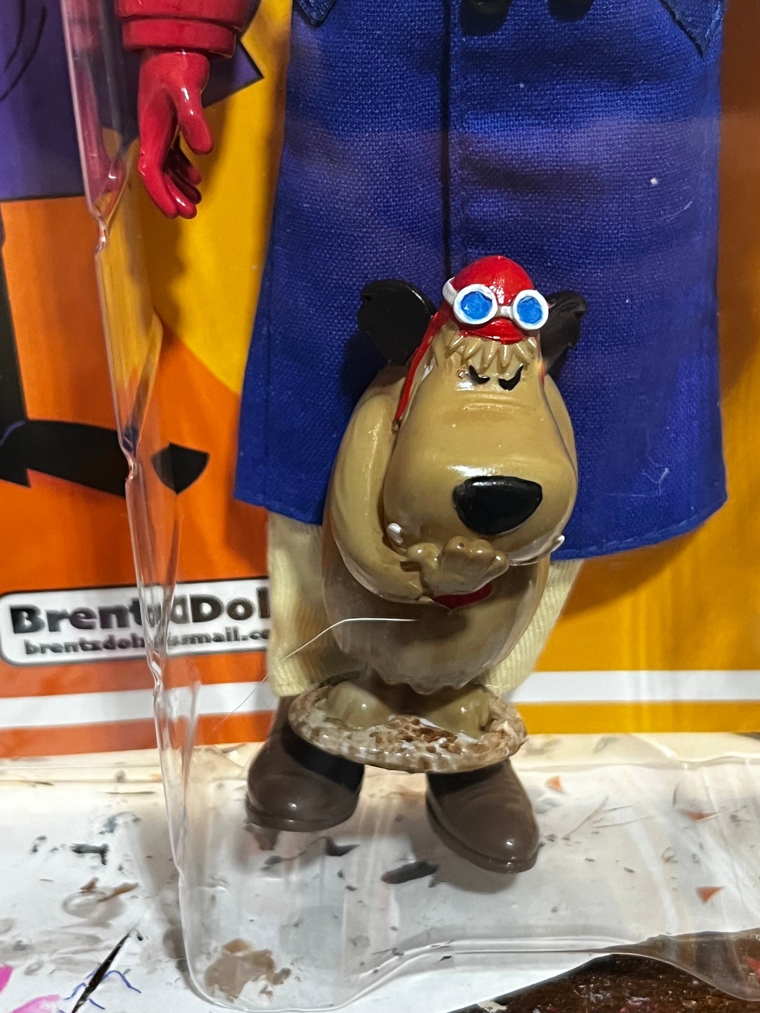 Brentz Dolz Wacky Races - Dick Dastardly & Muttley 8" Art Action Figure