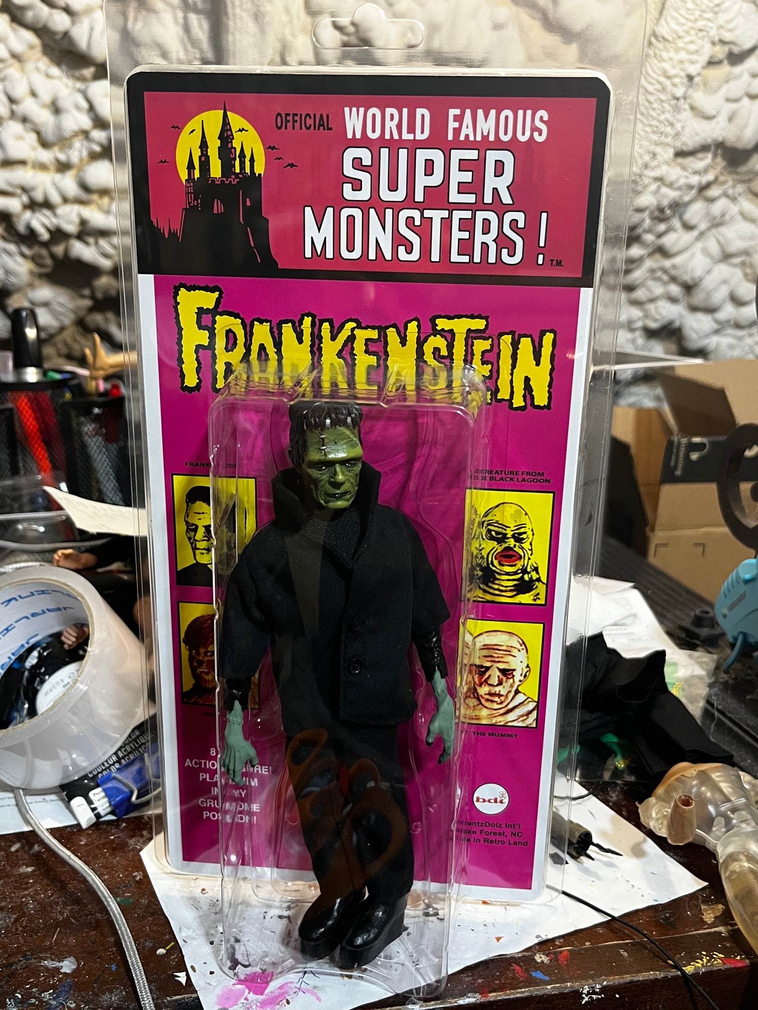 Brentz Dolz - World Famous Super Monsters - Frankenstein 8" Art Action Figure