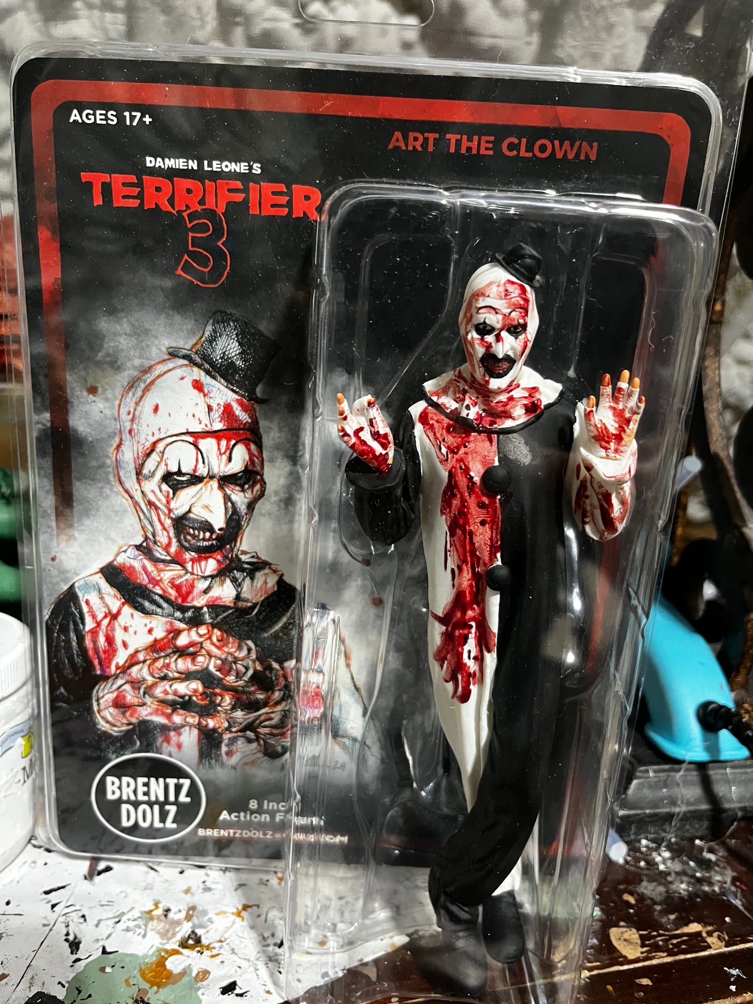 Brentz Dolz Terrifier 3 - Art the Clown 8" Art Action Figure
