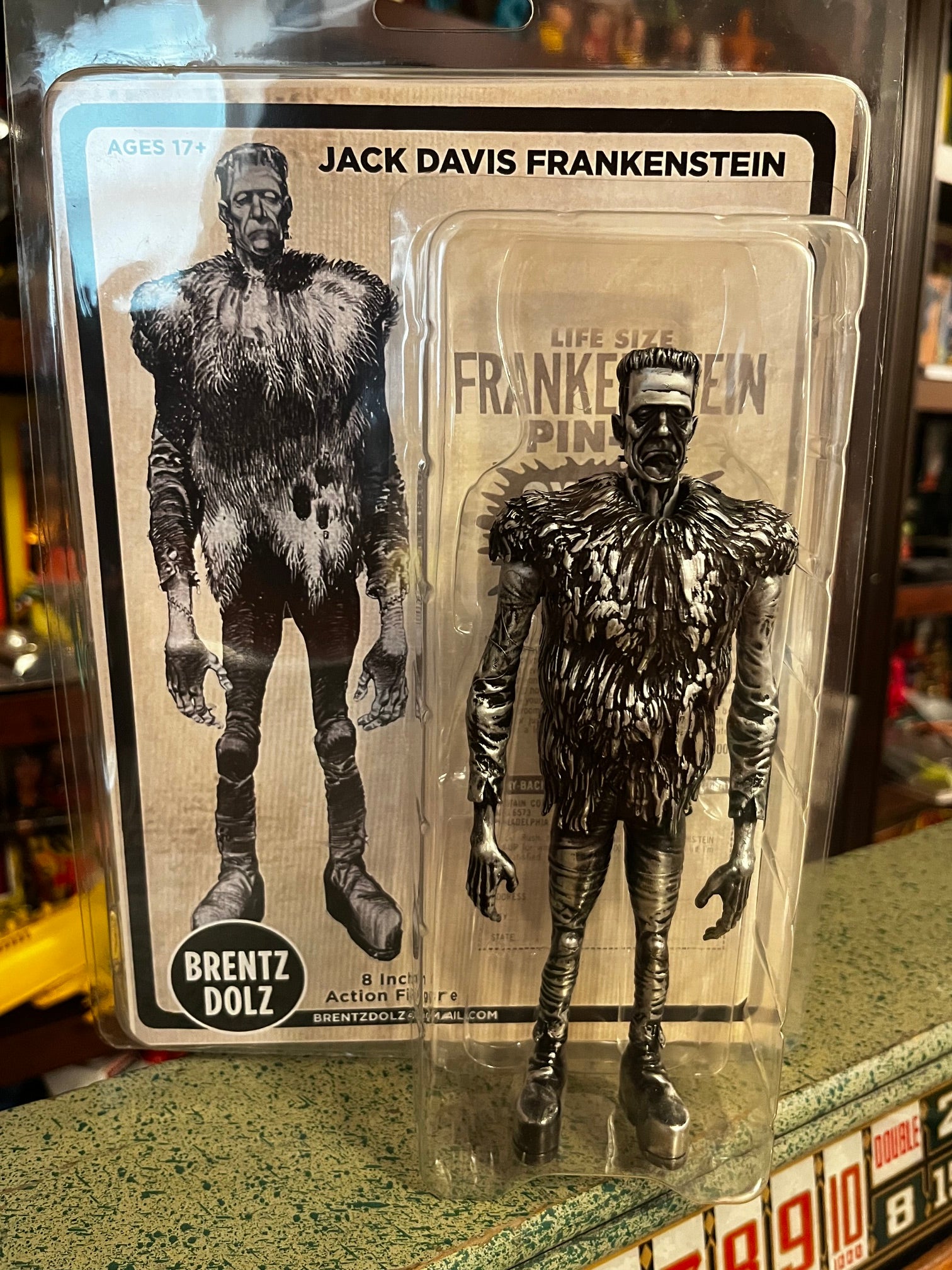 Brentz Dolz Jack Davis - Frankenstein 8" Art Action Figure - Zlc Collectibles