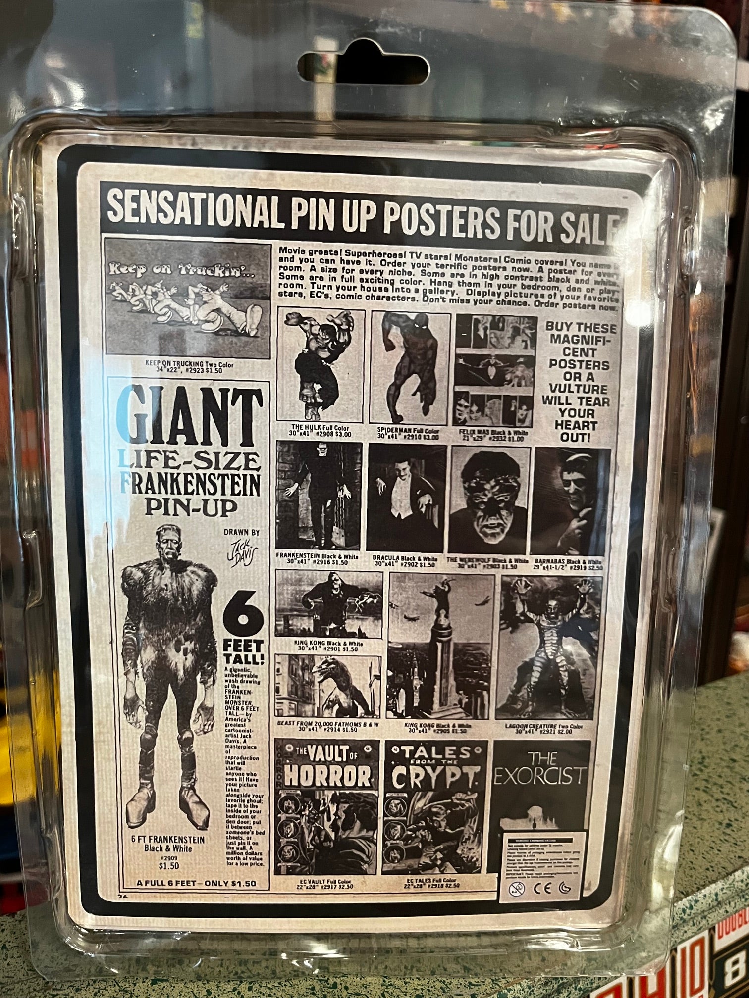 Brentz Dolz Jack Davis - Frankenstein 8" Art Action Figure - Zlc Collectibles