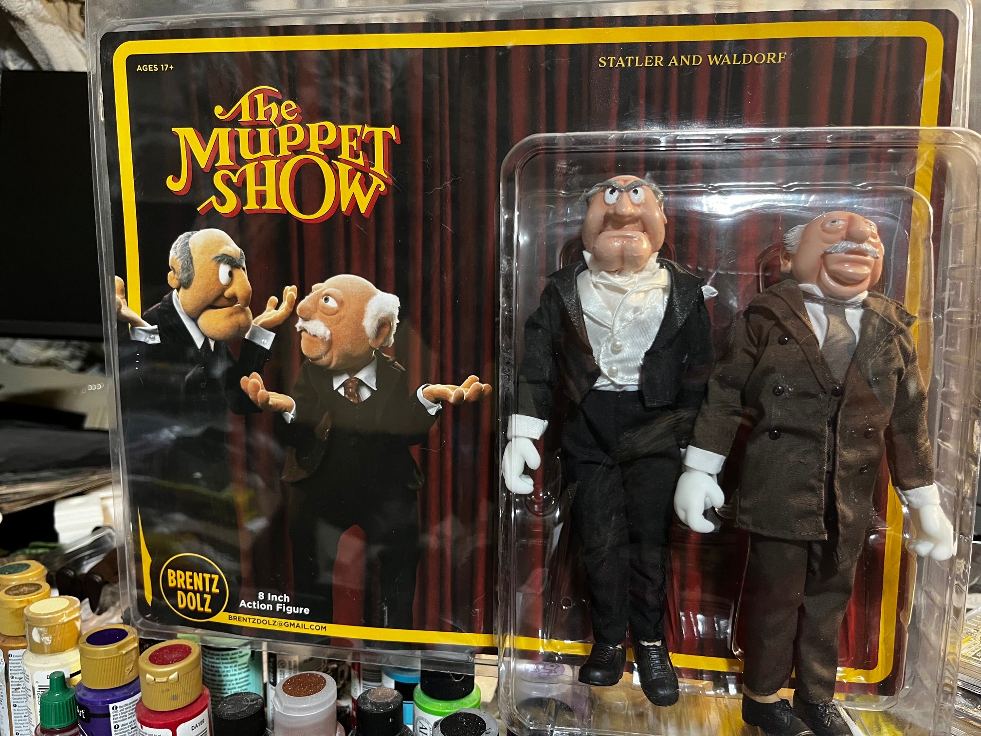 Brentz Dolz The Muppet Show - Statler & Waldorf 8" Art Action Figure Set