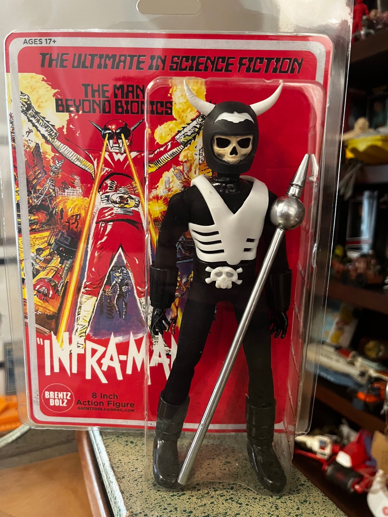 Brentz Dolz Infra-Man - Bone Soldier 8" Art Action Figure
