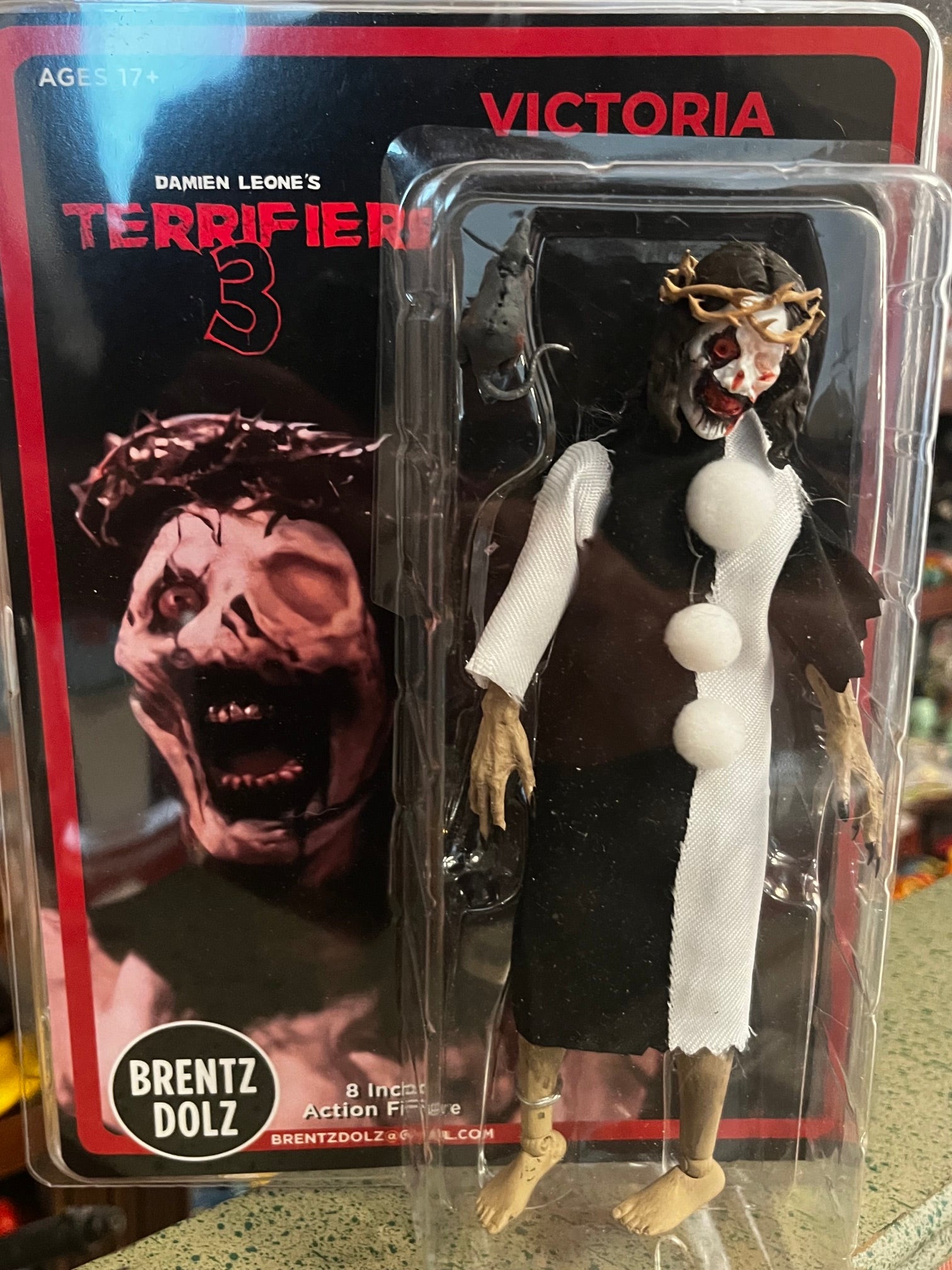 Brentz Dolz Terrifier 3 - Victoria (B&W) 8" Art Action Figure
