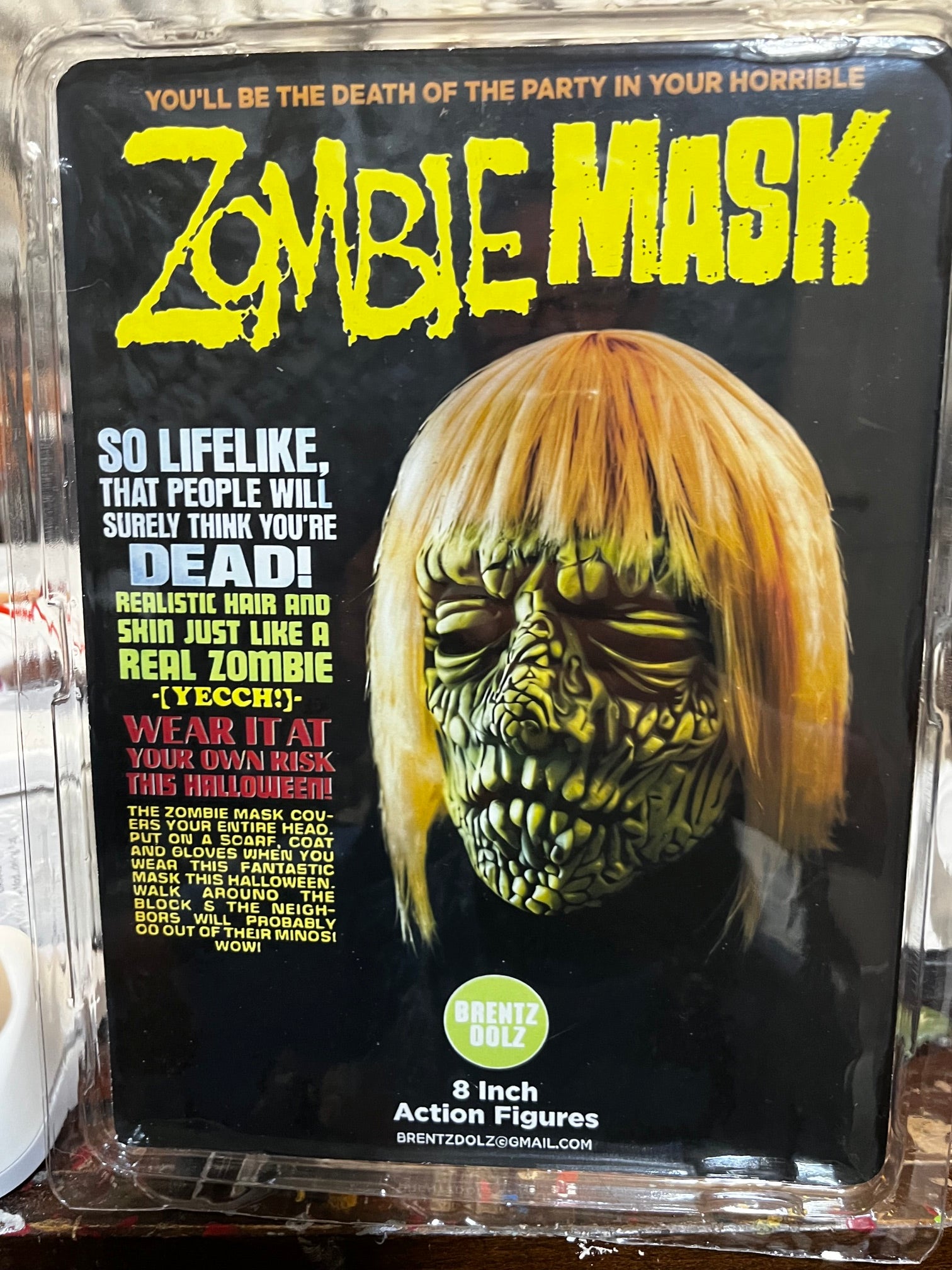 Brentz Dolz Verne Langdon - Zombie Mask 8" Art Action Figure
