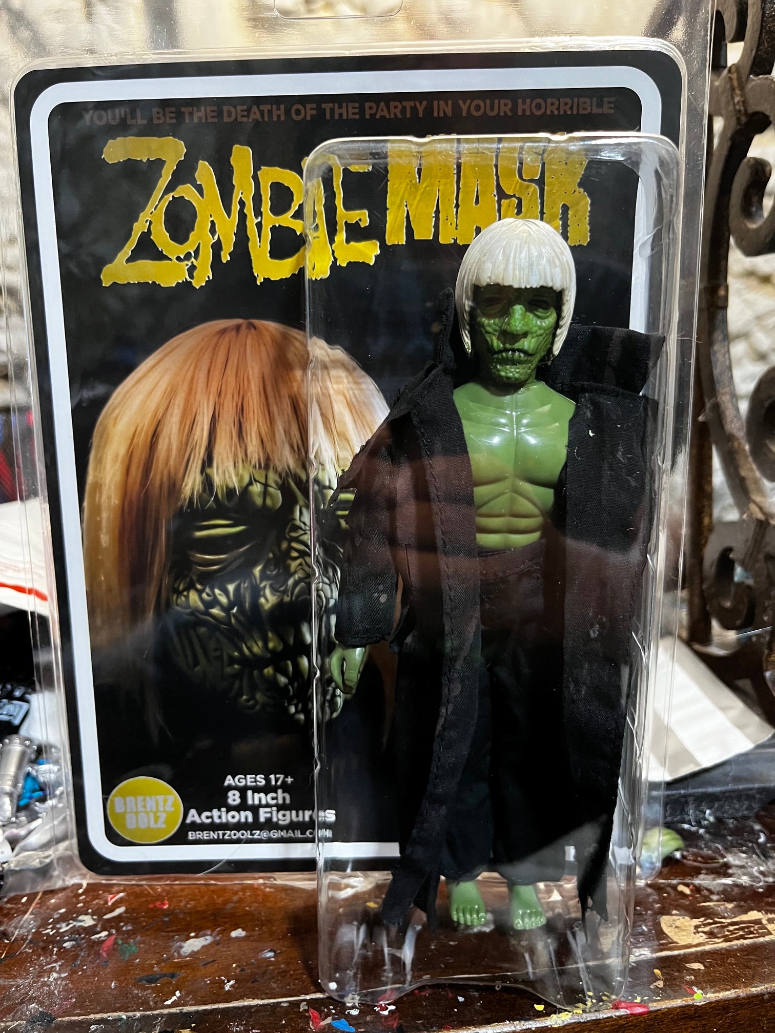 Brentz Dolz Verne Langdon - Zombie Mask 8" Art Action Figure