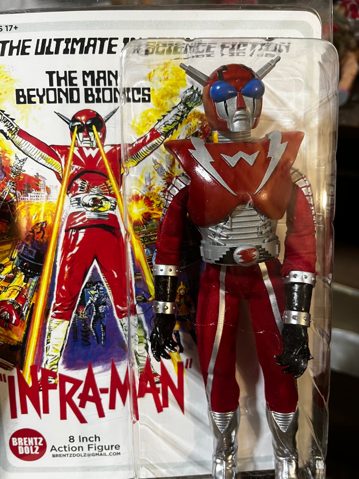 Brentz Dolz Infra-Man - Infra-Man 8" Art Action Figure