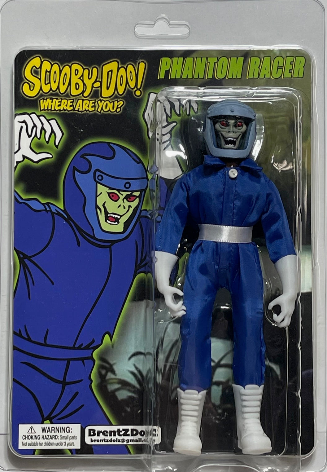 Brent Dolz Scooby-Doo - Phantom Racer 8" Action Figure