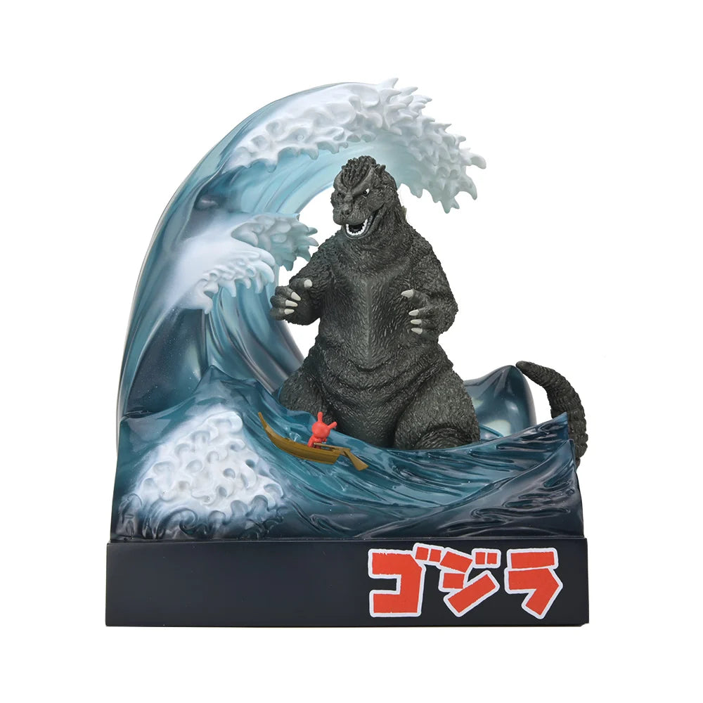 Kidrobot - Great Wave Godzilla with Dunny 8" Resin Art Figure (Limited Edition)