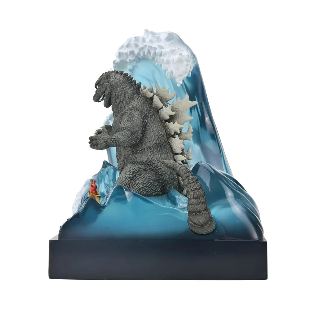 Kidrobot - Great Wave Godzilla with Dunny 8" Resin Art Figure (Limited Edition)
