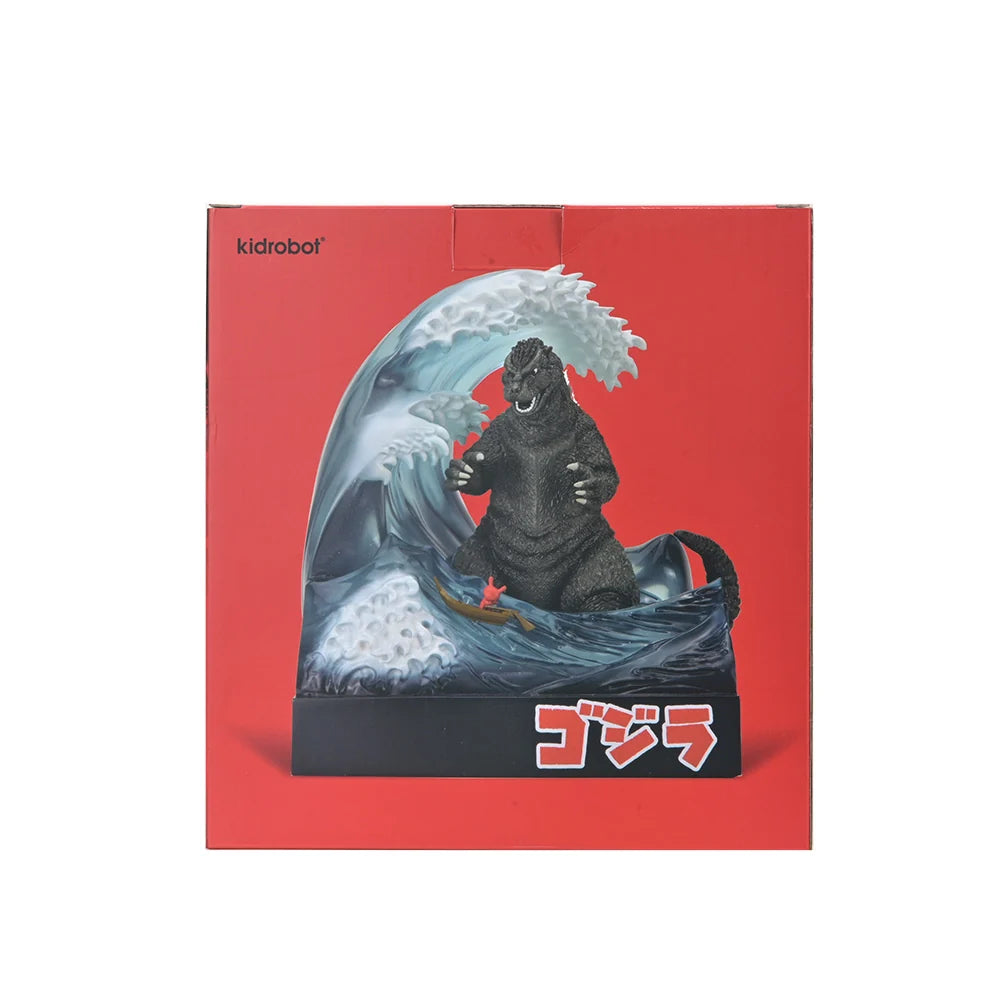 Kidrobot - Great Wave Godzilla with Dunny 8" Resin Art Figure (Limited Edition)