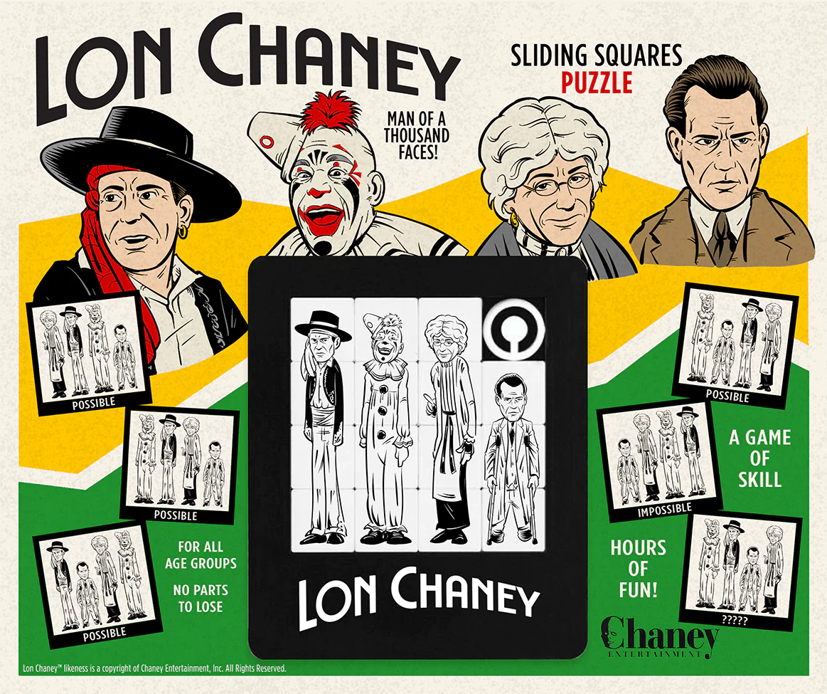 Monster General Store - Lon Chaney (Dramatic Roles) Slide Puzzle