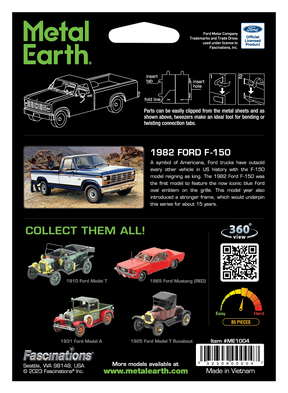 Metal Earth - 1982 Ford F-150 Model Kit