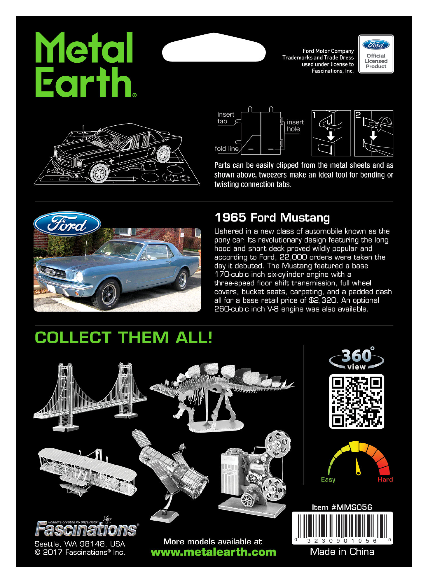 Metal Earth - 1965 Ford Mustang Model Kit