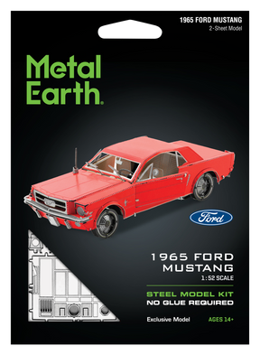 Metal Earth - 1965 Ford Mustang (Red) Model Kit