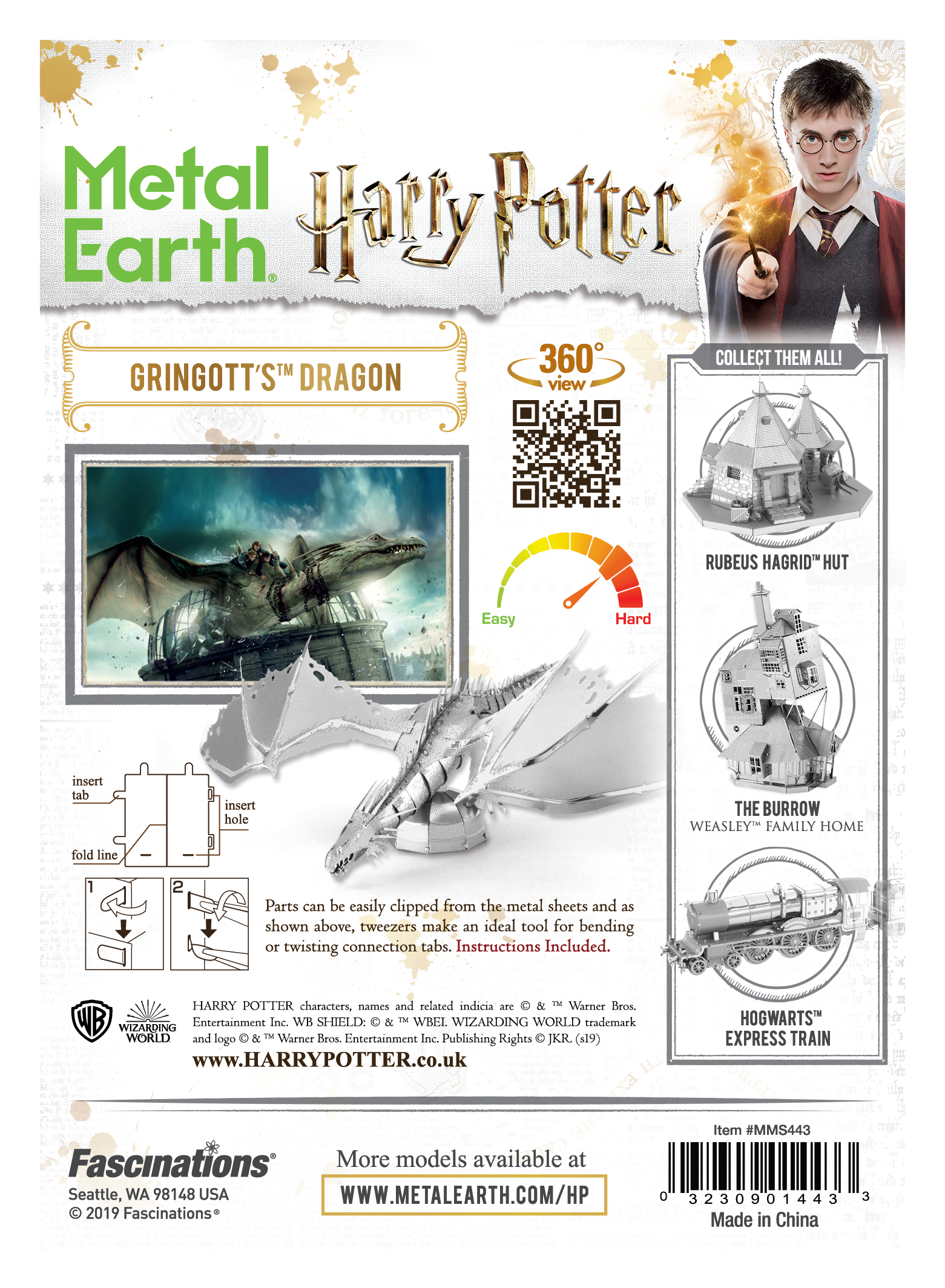 Metal Earth - Harry Potter: Gringott’s Dragon Model Kit