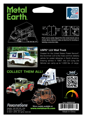 Metal Earth - USPS LLV Mail Truck Model Kit