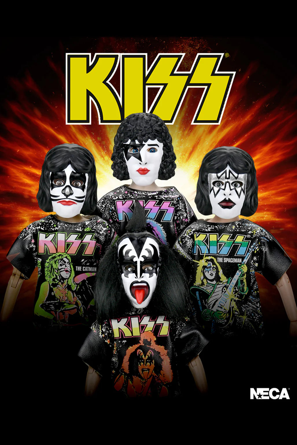 NECA - Ben Cooper Costume Kids Collection - KISS Clothed Action Figure Set of 4 (Pre-Order Ships November 2025)