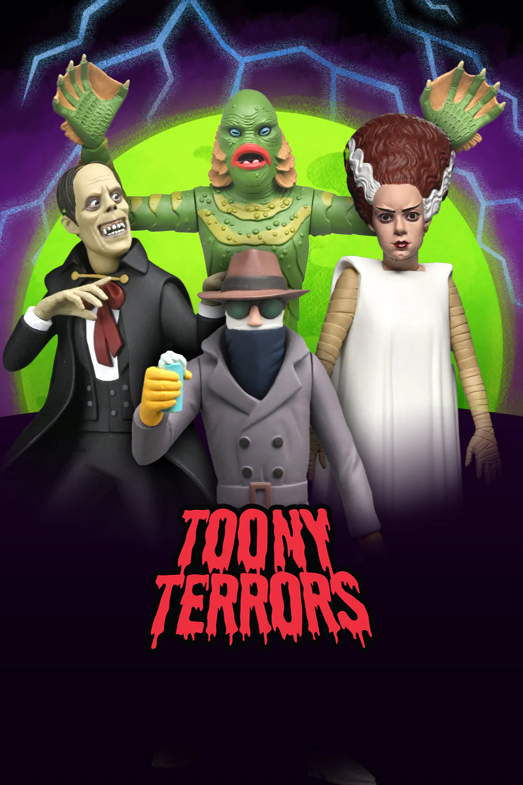 NECA - Toony Terrors (Series 12) - Universal Monsters 6" Action Figures Set of 4 (Pre-Order Ships July 2025)
