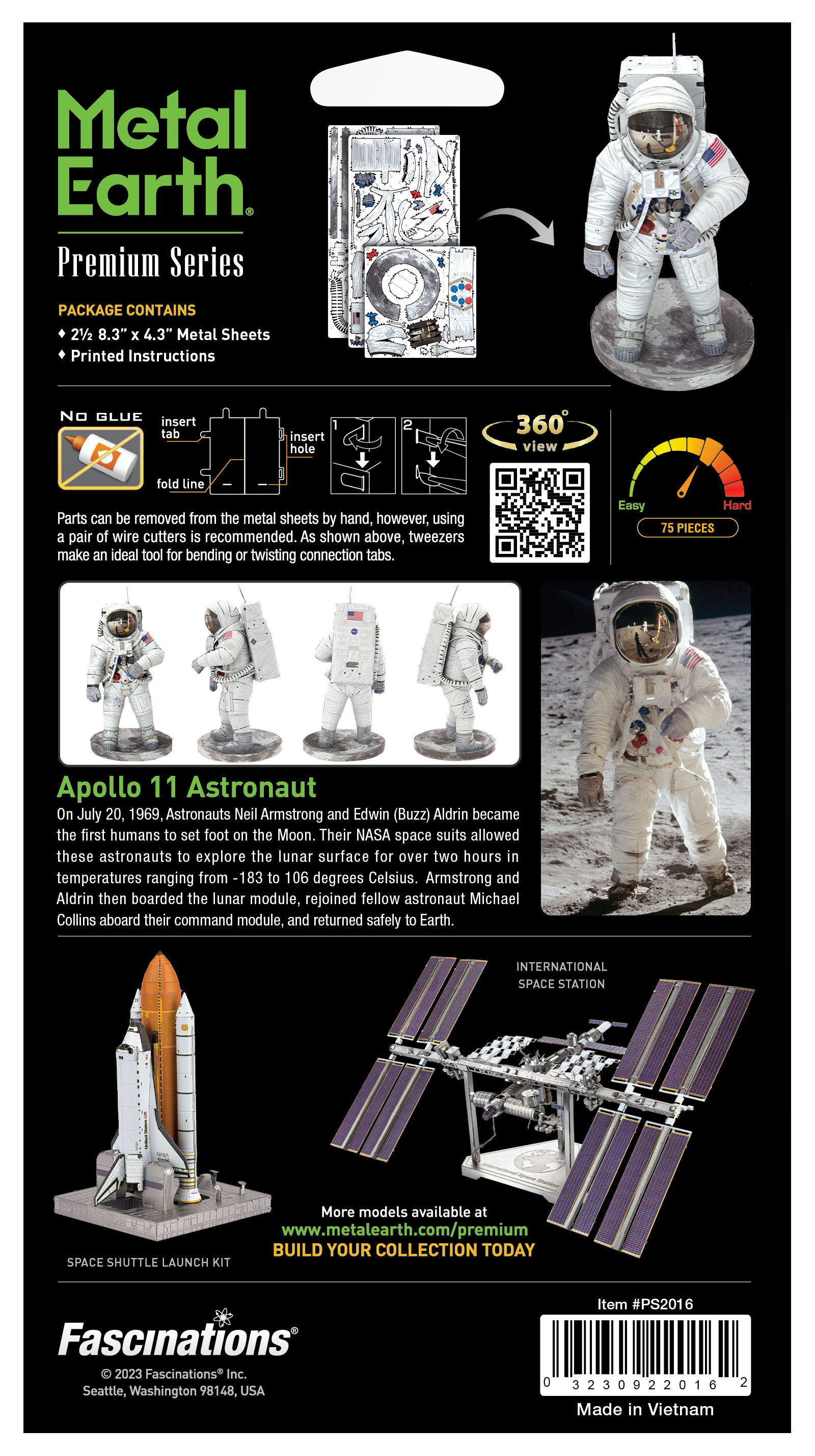 Metal Earth - Premium Series - Apollo 11: Astronaut Model Kit