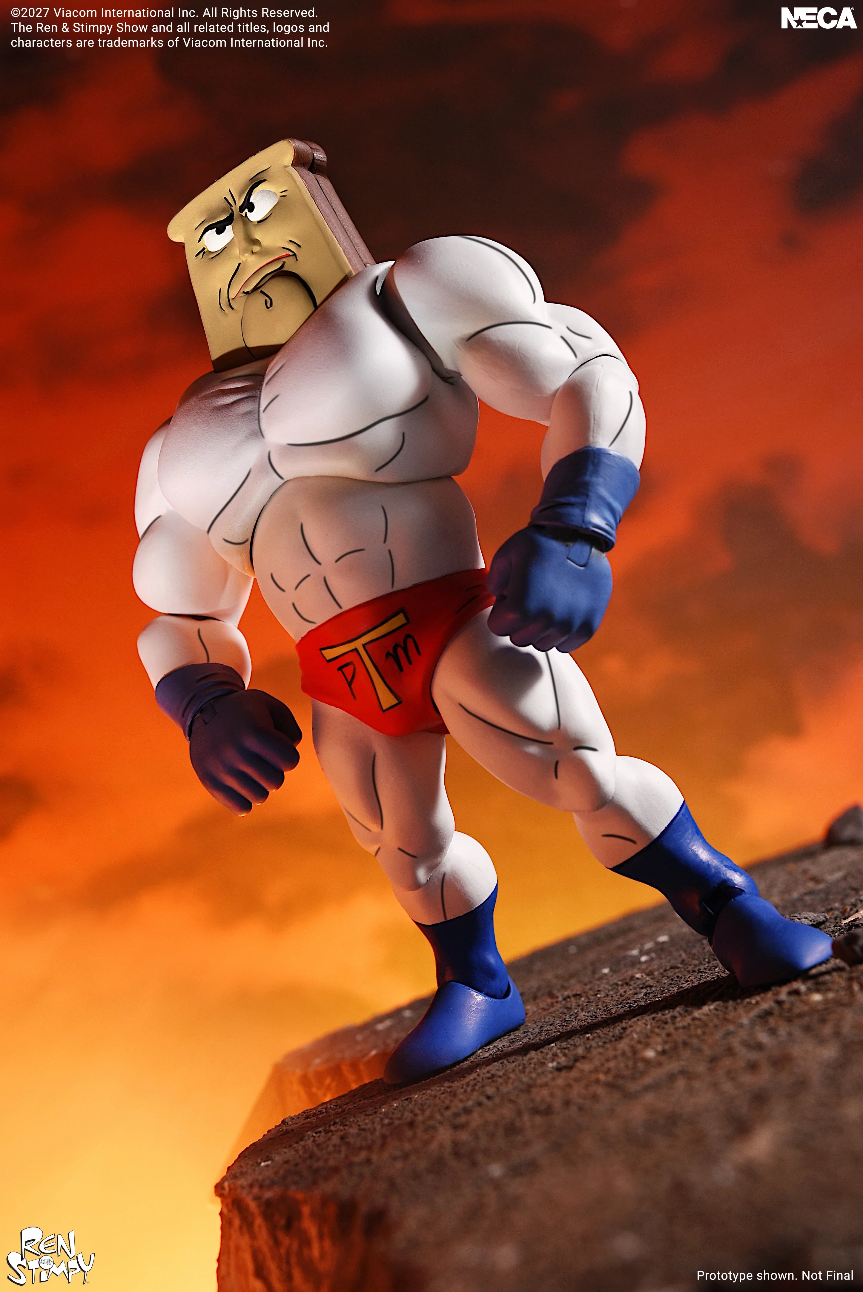 NECA - Ren & Stimpy Show - Ultimate Powdered Toast Man 7" Action Figure