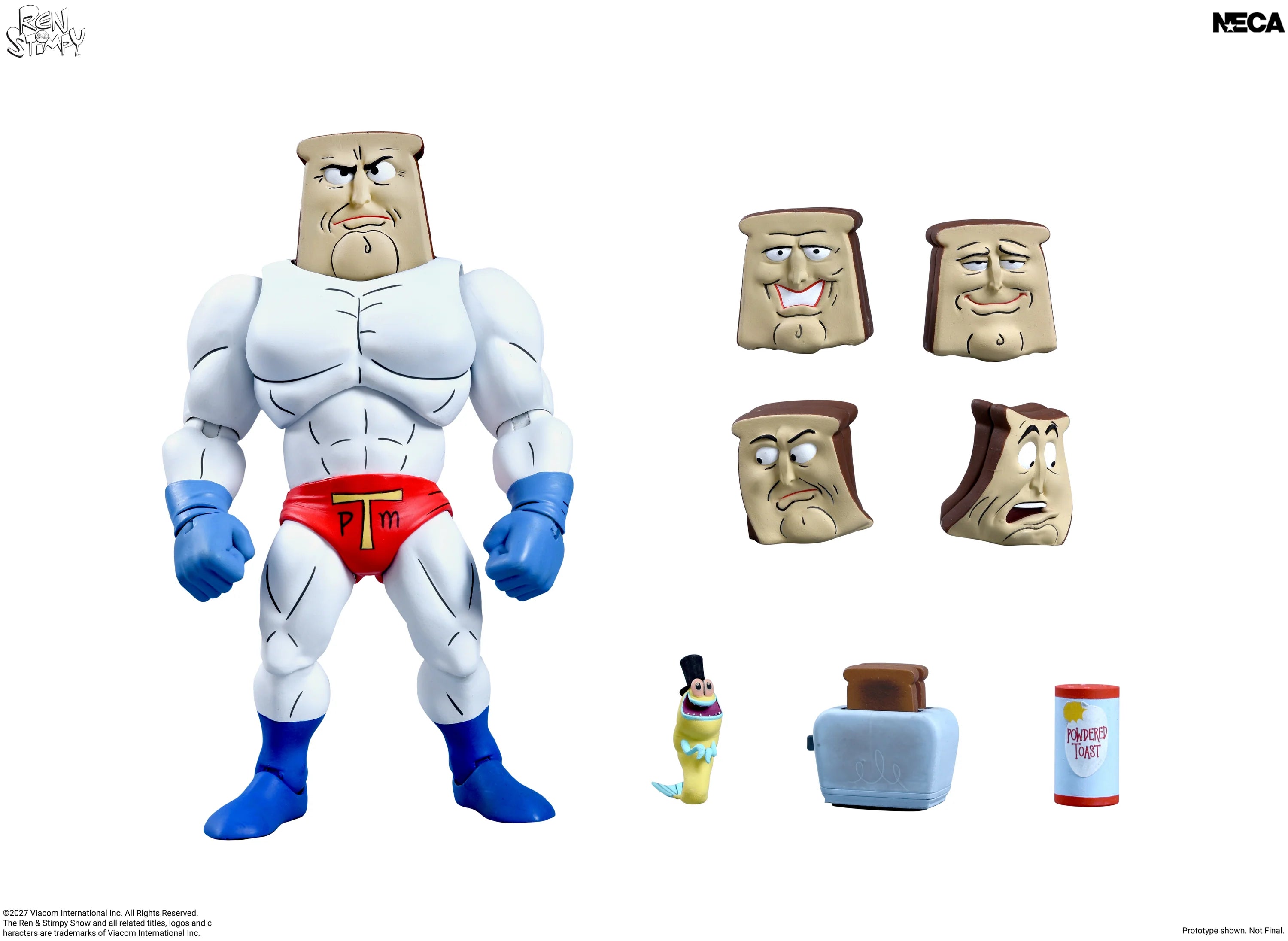 NECA - Ren & Stimpy Show - Ultimate Powdered Toast Man 7" Action Figure
