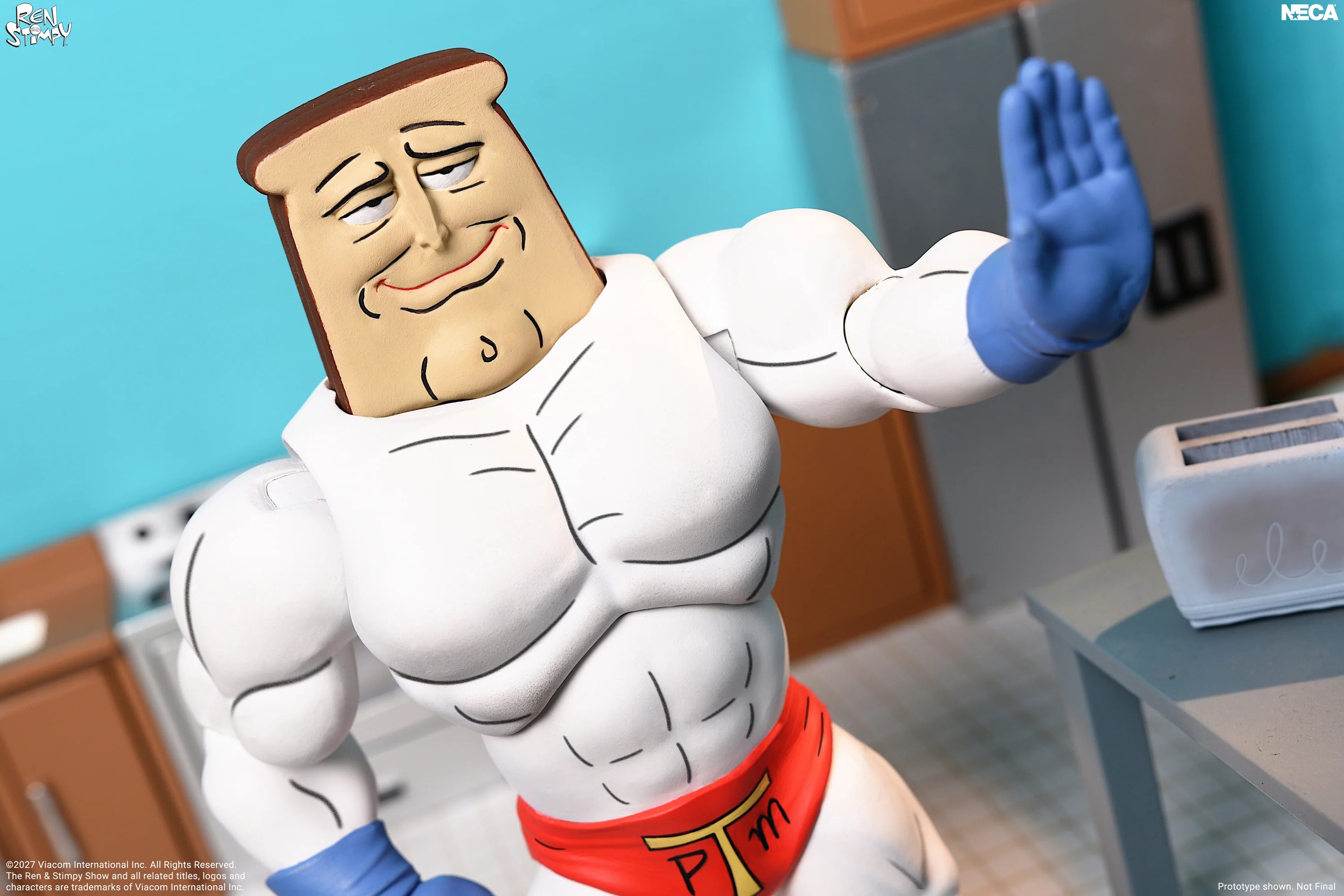 NECA - Ren & Stimpy Show - Ultimate Powdered Toast Man 7" Action Figure