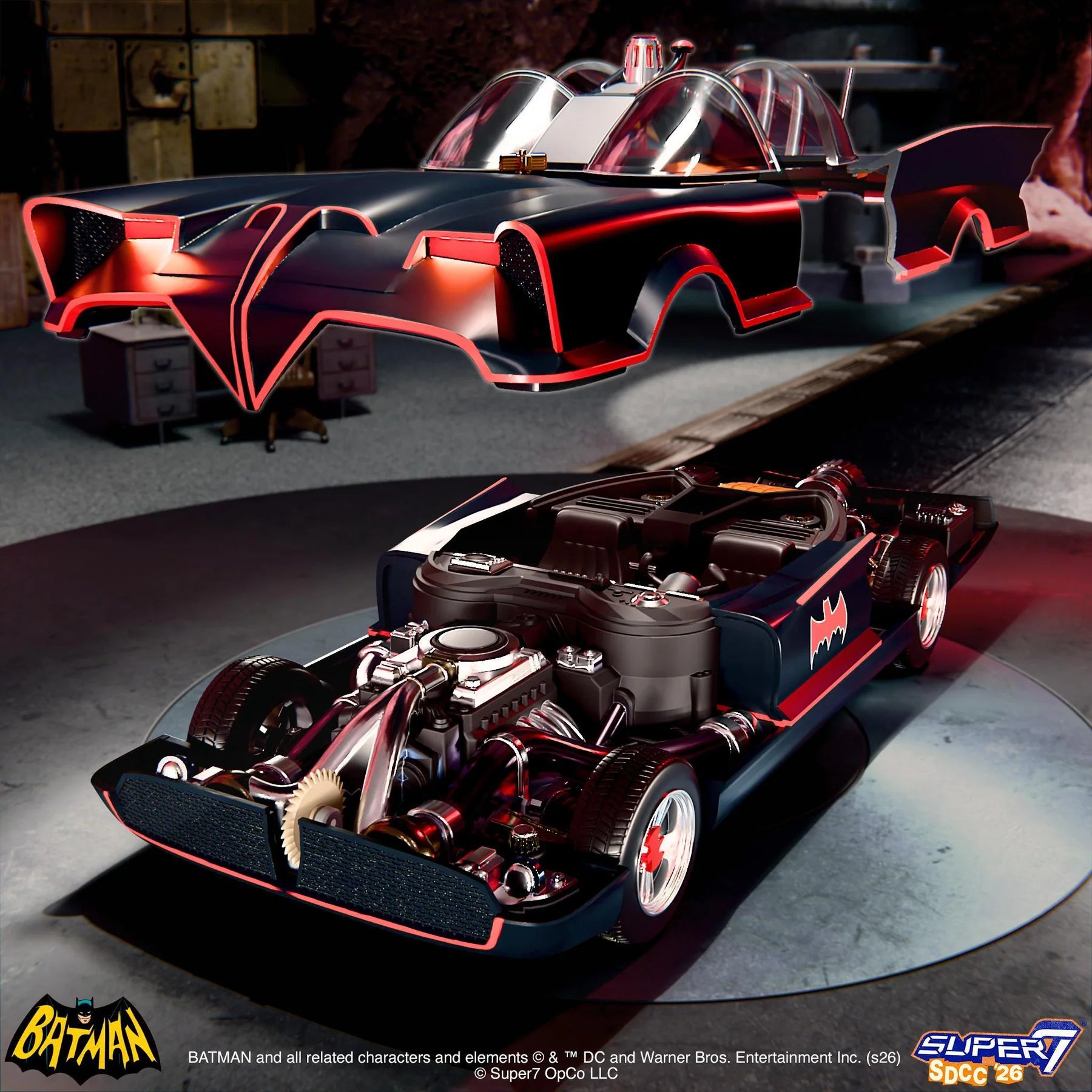 Batman Super Cyborg - Classic TV Series Batmobile (Full Color)