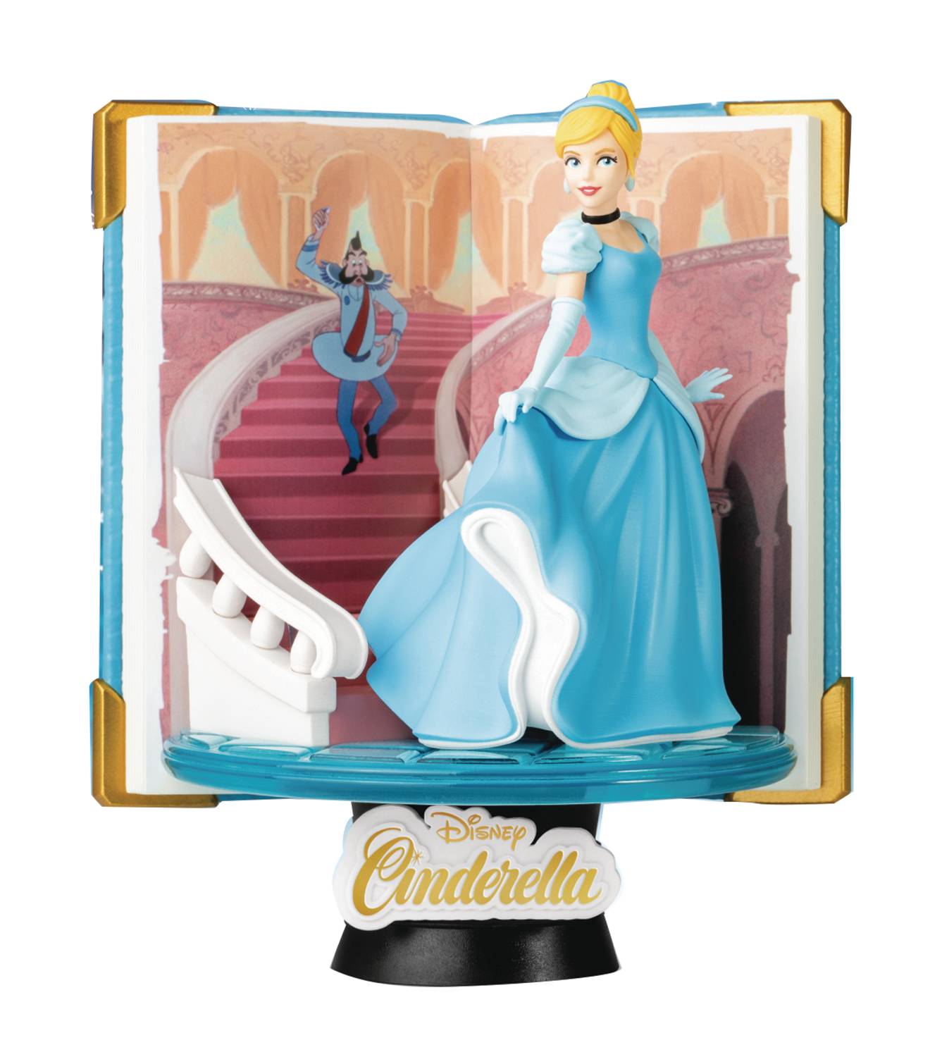 BEAST KINGDOM - DISNEY STORY BOOK SERIES - CINDERELLA DIORAMA STAGE 6” STATUE