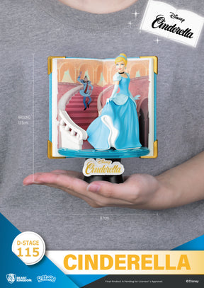 BEAST KINGDOM - DISNEY STORY BOOK SERIES - CINDERELLA DIORAMA STAGE 6” STATUE