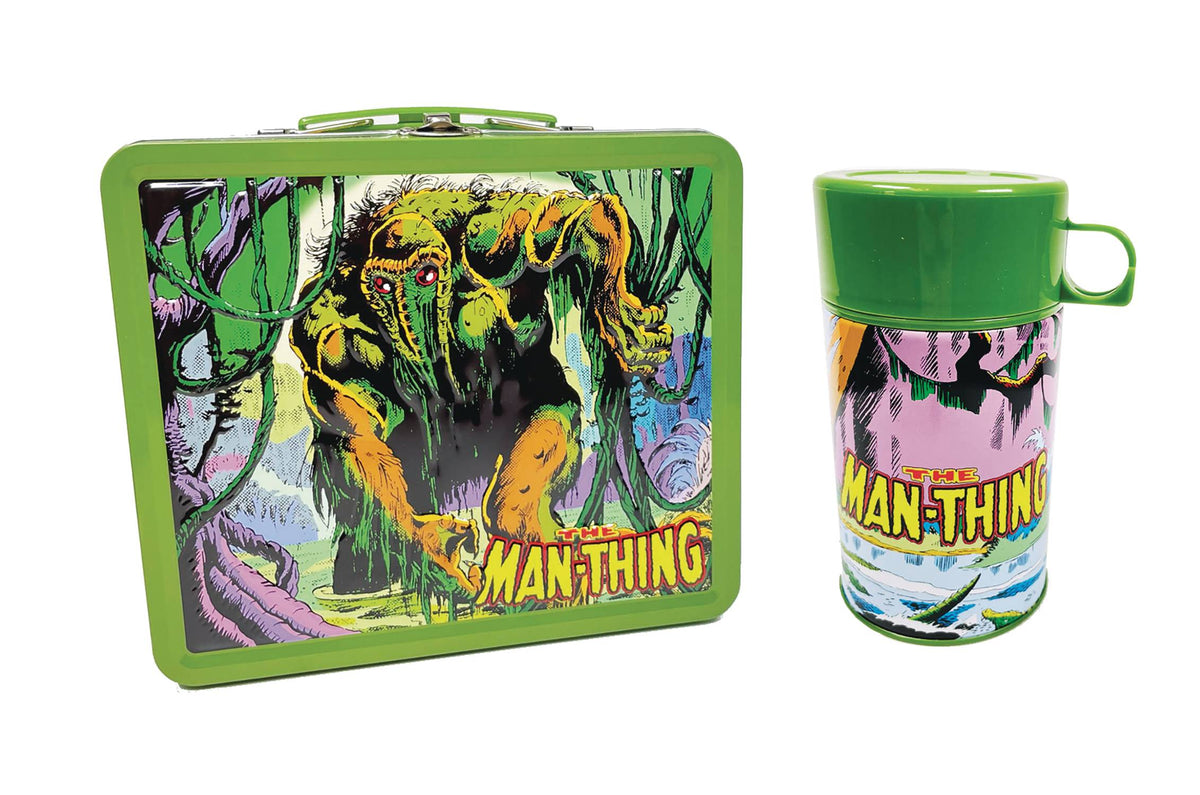 TIN TITANS - MARVEL MAN-THING PX LUNCHBOX & BEV CONTAINER