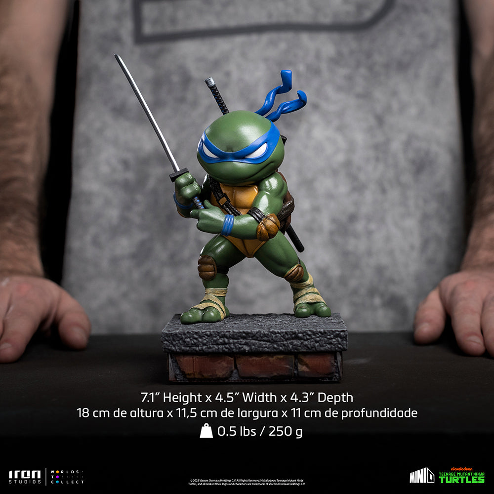 IRON STUDIOS - TMNT - MINICO LEONARDO PX PREVIEWS SDCC 2023 EXCLUSIVE