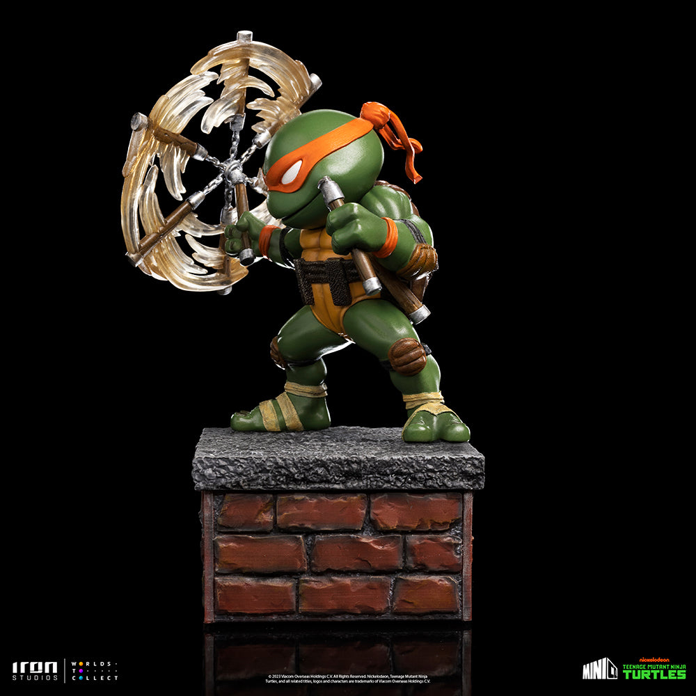 IRON STUDIOS - TMNT - MINICO MICHELANGELO PX PREVIEWS SDCC 2023 EXCLUSIVE