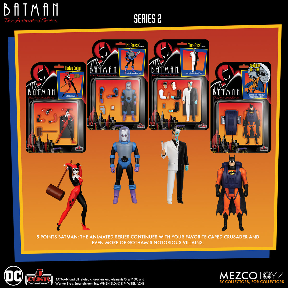 5 Points - Batman: The Animated Series - Series 2 Set of 4 Action Figures (Pre-Order Ships August 2025)