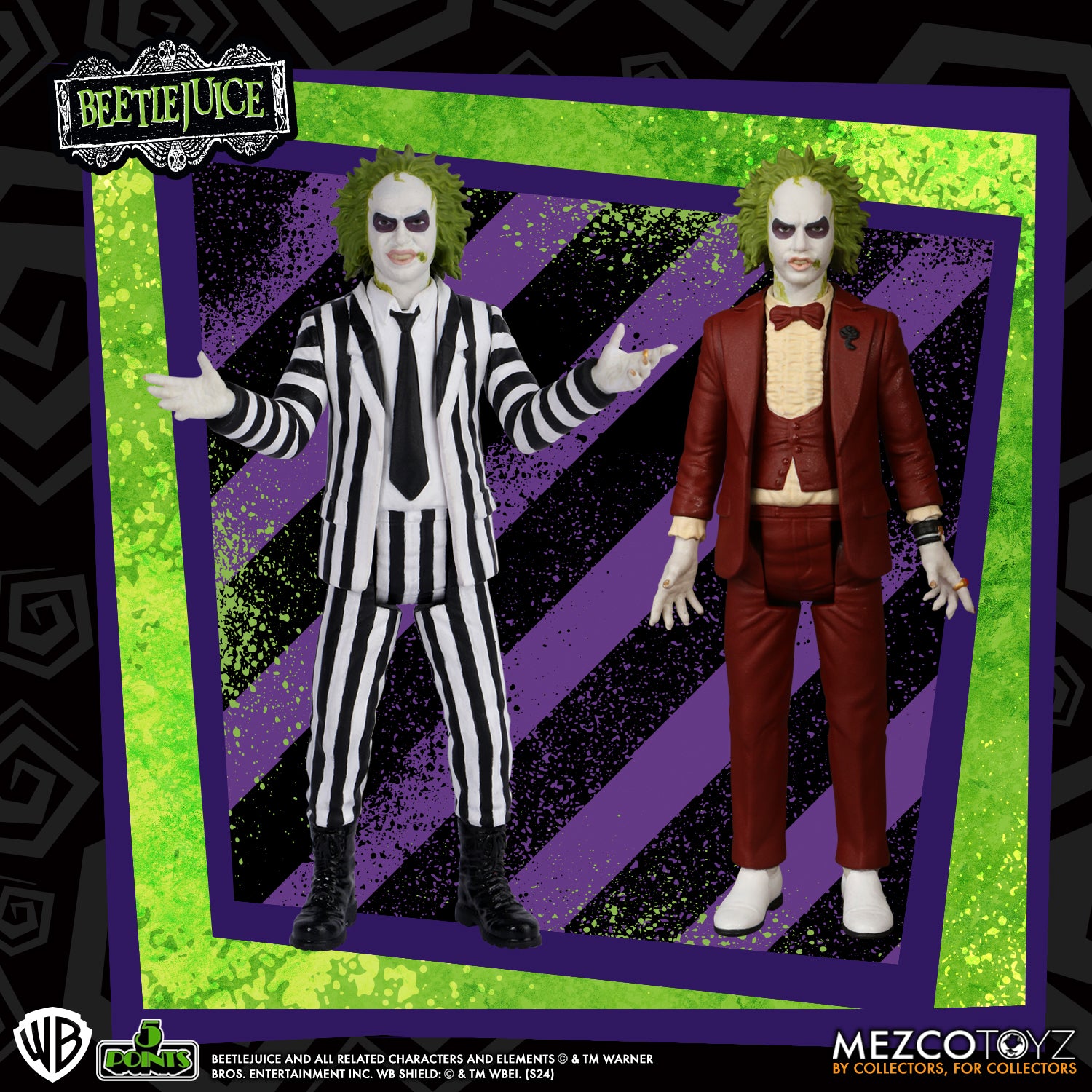 5 Points - Beetlejuice Set of 2 Action Figures (Pre-Order Ships July-Sept 2025)