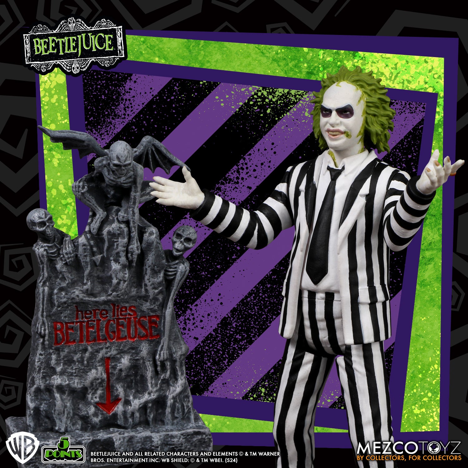 5 Points - Beetlejuice Set of 2 Action Figures (Pre-Order Ships July-Sept 2025)