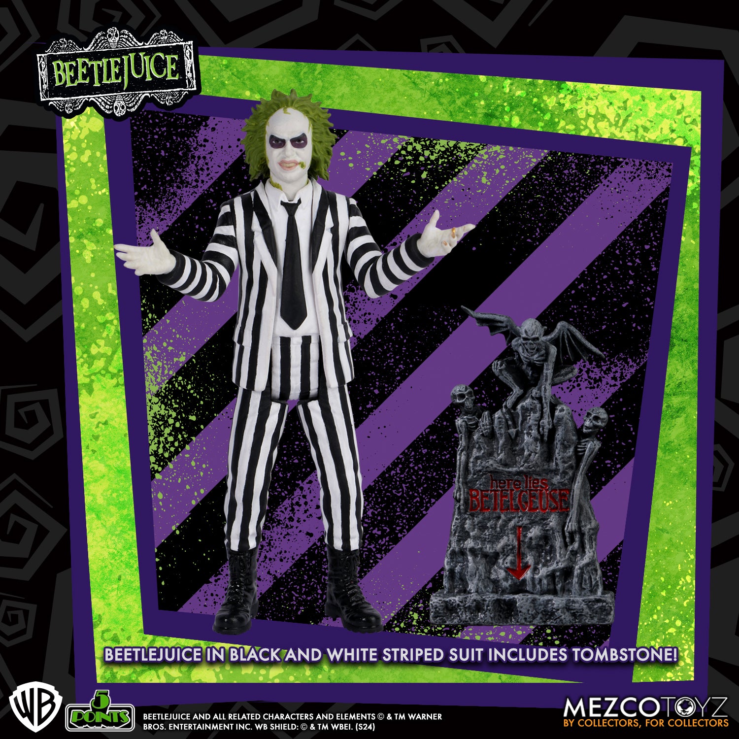 5 Points - Beetlejuice Set of 2 Action Figures (Pre-Order Ships July-Sept 2025)