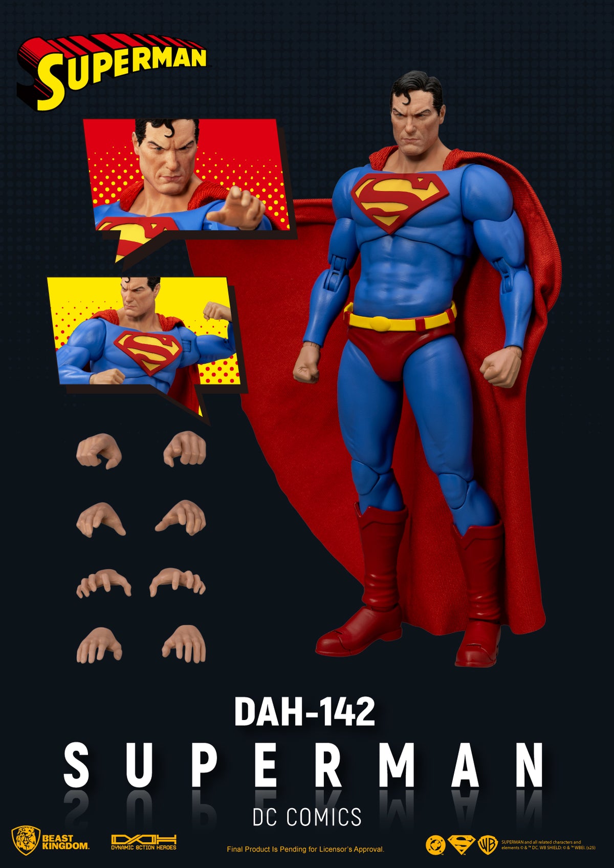 BEAST KINGDOM - DC Comics SUPERMAN DYNAMIC 8CTION HEROES FIGURE (Pre-Order Ships Nov 2025)