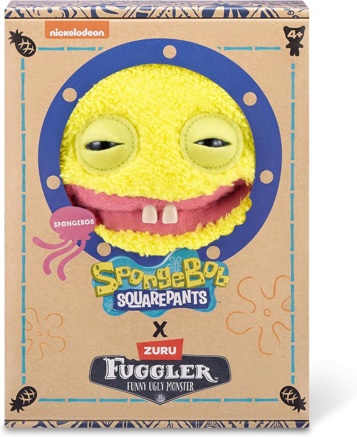 Fuggler -Spongebob Squarepants - Spongebob- 9" Plush Figure