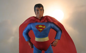 Damaged Package Mego Wave 16 - Superman 50th Anniversary World's Greatest Superheroes (Classic Box) 8" Action Figure