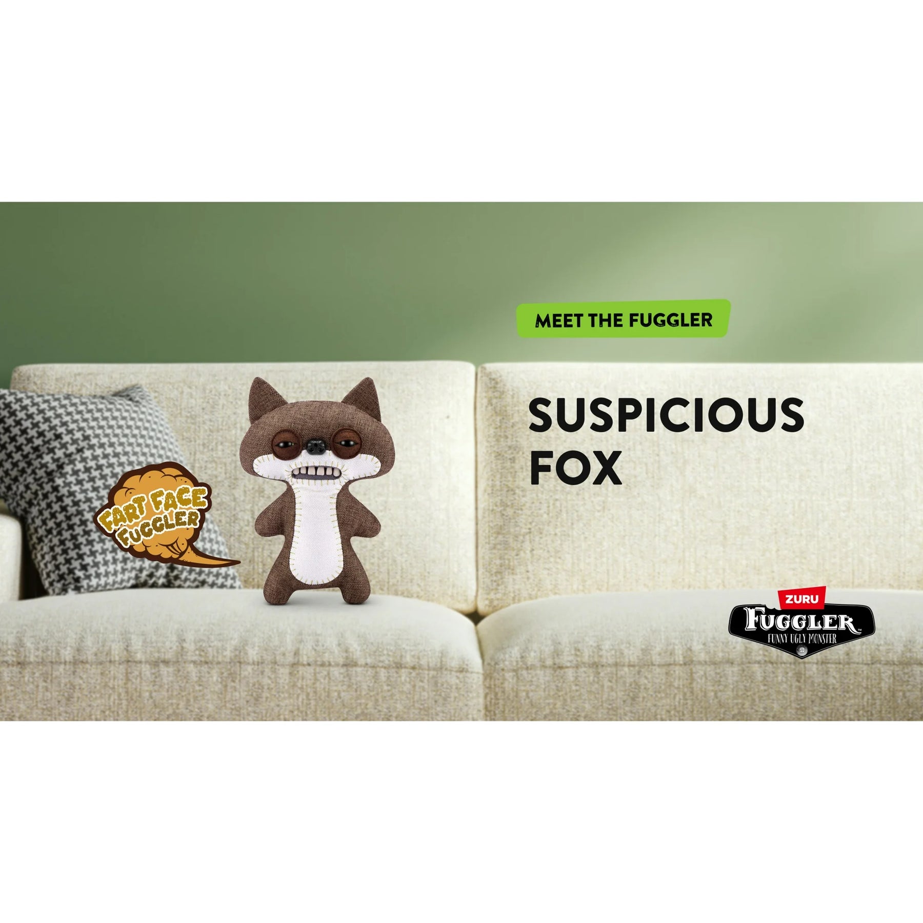 Fuggler - Fart Face - Suspicious Fox - 9" Plush Figure
